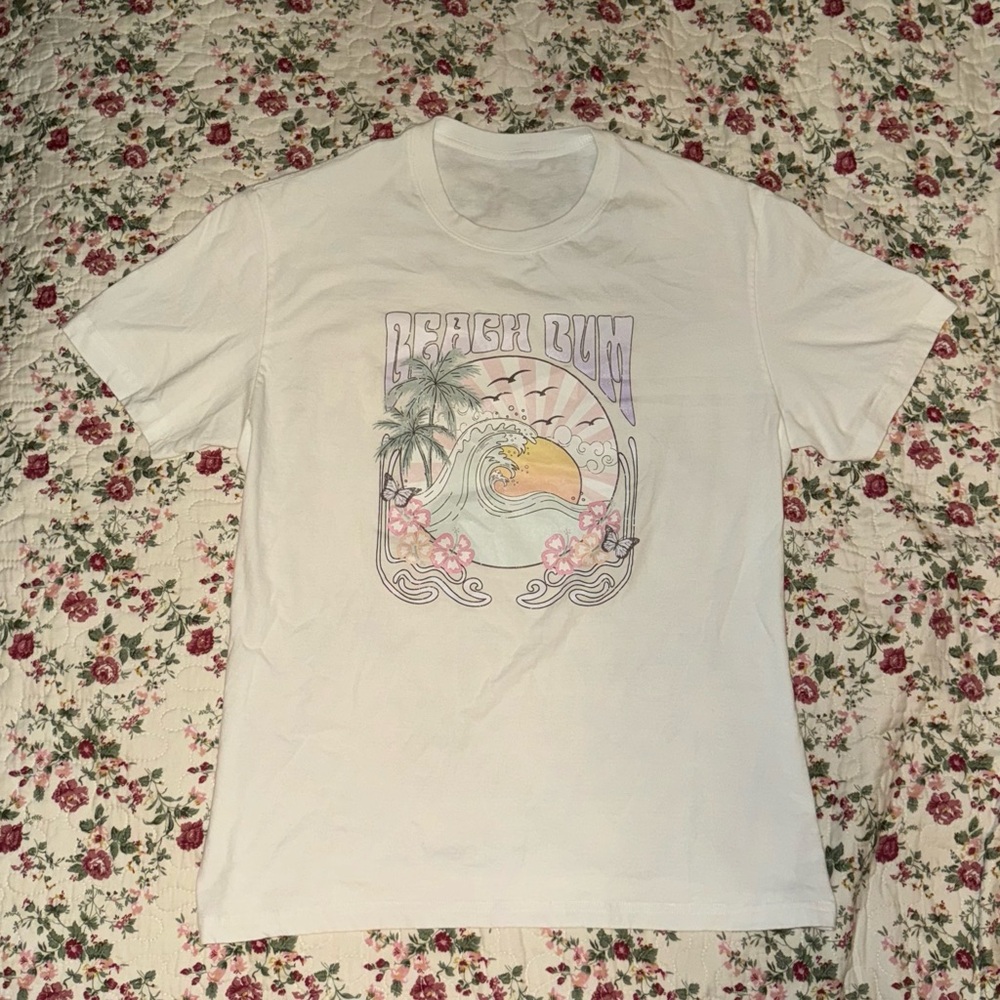 Women’s XL Shirt: White Beach Bum